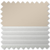 Duo Blind (Blackout), 4556 Beige & 1016 White - VELUX Loft Blind